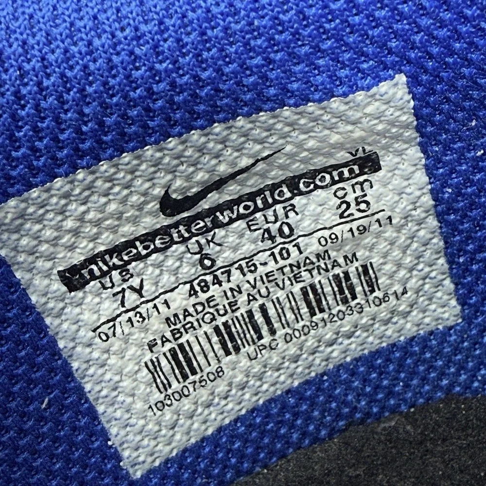 Nike Dunk Low Boy's Kid Soar Soft Spike Golf Cleat Shoes Size 7Y Blue 484715-101